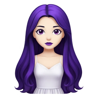 Purple girl sticker
