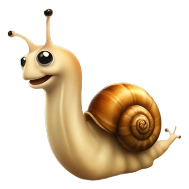 A big fat snail who is very slimey and gooey with huge black eyes sticker