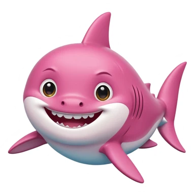 pink Baby Shark sticker