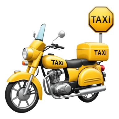 Un taxi que sea una moto y que ponga taxi y que sea una moto sticker