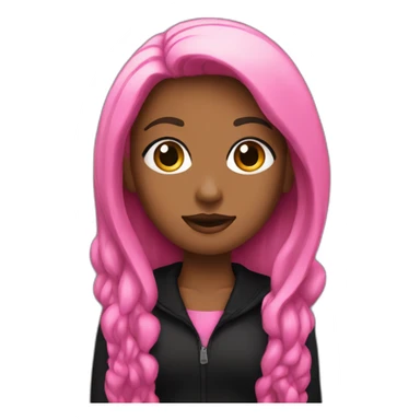 Pink and black sheisty  sticker