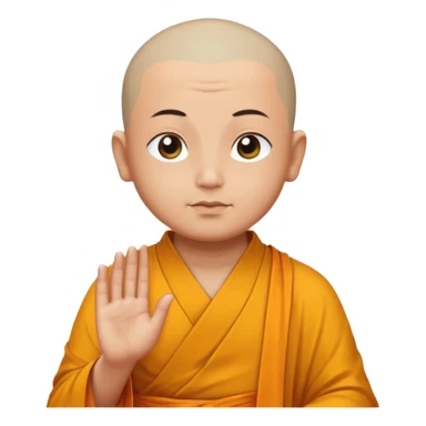 Buddha monk in meditation  sticker