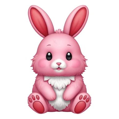 A strawberry bunny sticker