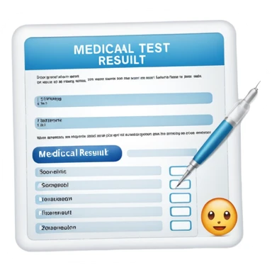 resultado de exame sticker