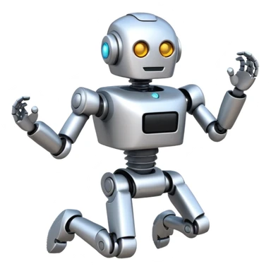 robot running right sticker