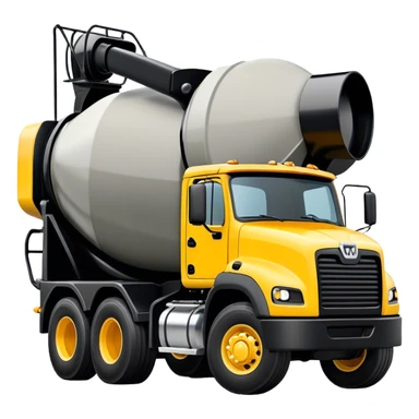 Cement Mixer - Mack Granite (Model Year: 2022) (Iconic colour: Yellow and black) sticker