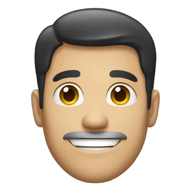 This same emoji but with a white guy with dark hair sticker