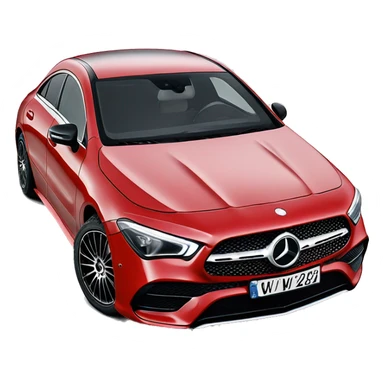 Mercedes cla 2022 red  new  sticker