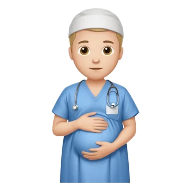 Pregnant male  sticker