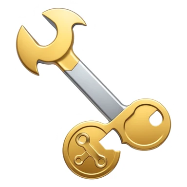 spanner icon within a gold coinspanner icon within a gold coin sticker