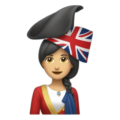 Mujer sosteniendo bandera peronista sticker