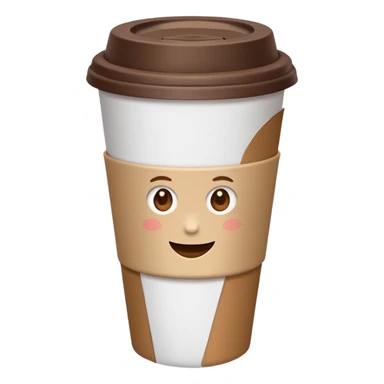 a takeaway coffee cup sticker