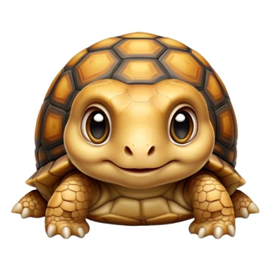 cinematic-baby tortoise-realistic--emoji,,-cute-wise-face-peering-ahead-with-calm-determination,-cute large-eyes-reflecting-centuries of wisdom, sticker