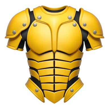 yellow predator bone armor sticker