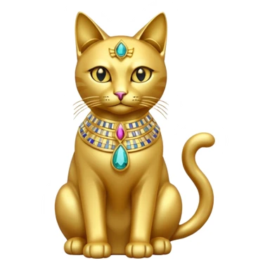 Egyptian Cats: Cat statue with gems









 sticker