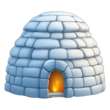 igloo with king crown on top sticker