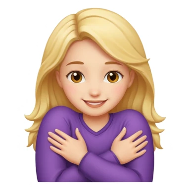 Hug with buty ghirl sticker