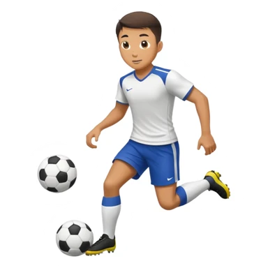 Kenny Wong playing soccer sticker