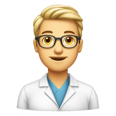 chemist formulating cosmetics sticker