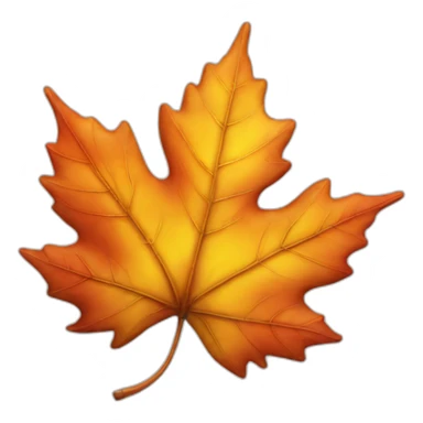 Maple-leaf-autumn-realistic sticker