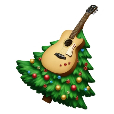 Taylor Swift christmas tree Farm inspired guitar  sticker