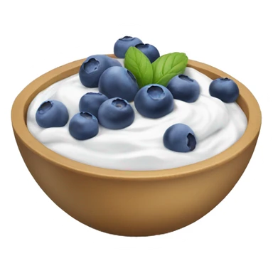 blueberry yogurt bowl sticker