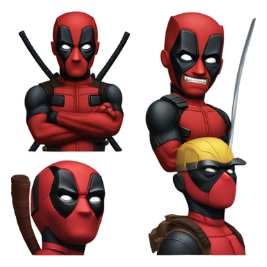 Deadpool wolverine sticker