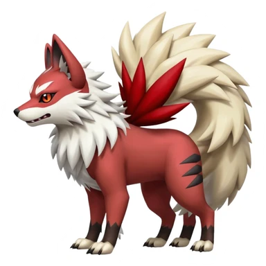Shiny Zigzagoon-Arcanine-Zorua-Zangoose-Hybrid (Full body) sticker