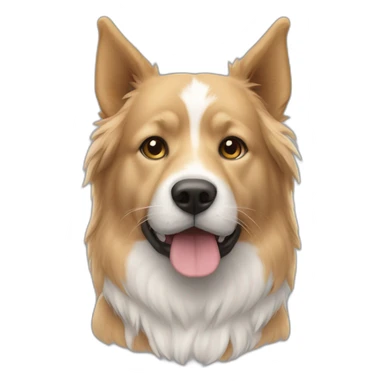 un chien sur un chat  sticker