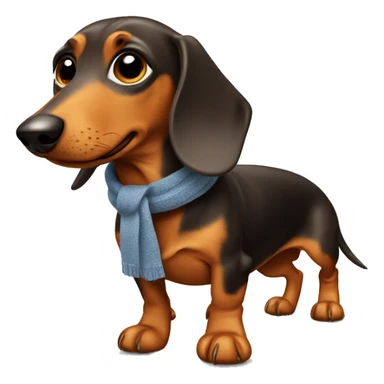 Dachshund mit Schal sticker