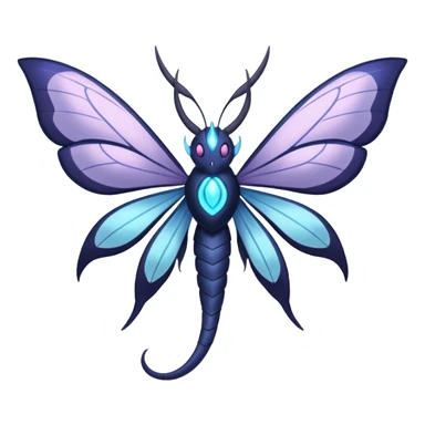 Venomoth-Nargacuga-Lunala-Vikavolt-fusion sticker