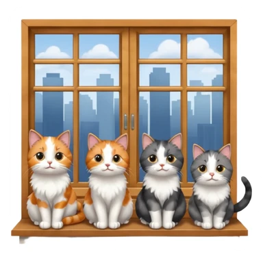 Cats on Windowsills sticker