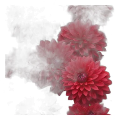 Red dahlia sticker