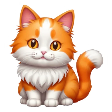 fake cartoon cat sticker