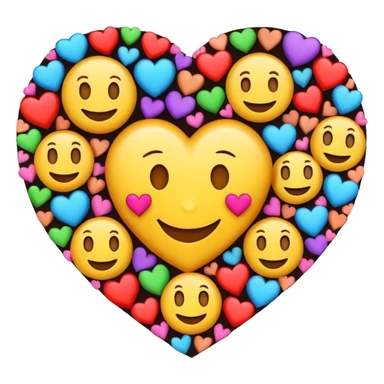 Susunkan aku emoji menjadi sebuah gambar love sticker