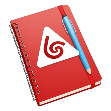 cuaderno rojo que diga algebra sticker