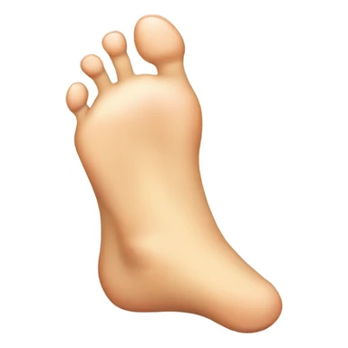 A bare foot with a thumb as a big toe sticker