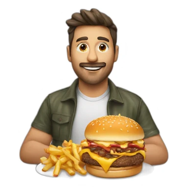 Poutine eat burger sticker