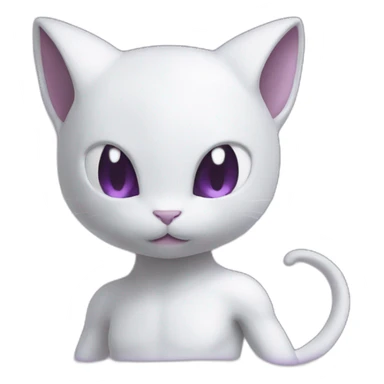 Mewtwo accompagné de mew sticker