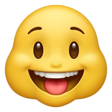 emoji biting its lip and drooling sticker