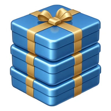 blue coins credit in a package sticker