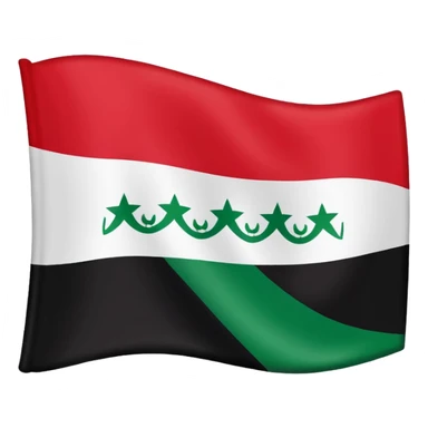 Iraqi baathist sadam flag sticker