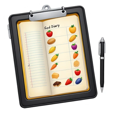 crea immagini diun diario alimentare sticker