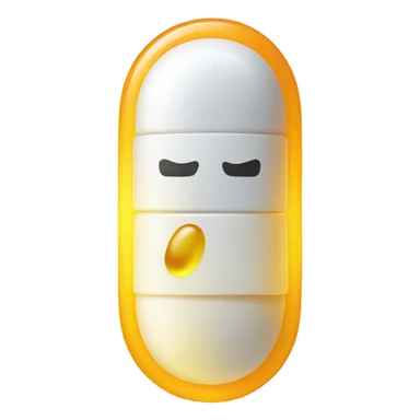 pill mixed with a blinking li sticker