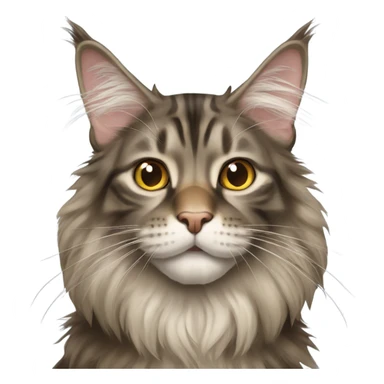 Maine Coon cat sticker