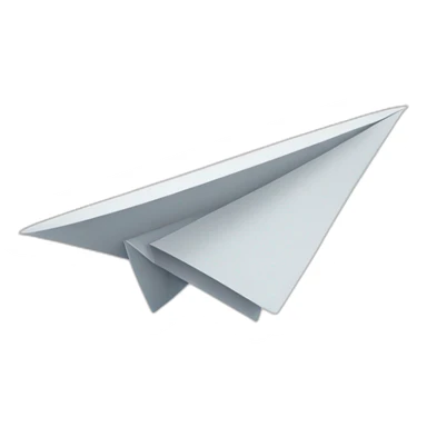 the paper airplane is flying sticker