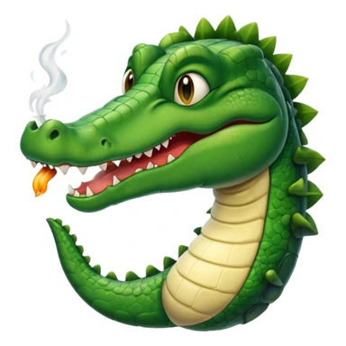 Un alligator habillé en smoking faisant un sourire sticker