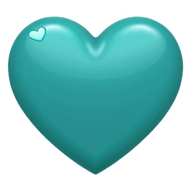 Teal heart saying 'da best'  sticker