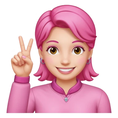 Pinkies up sticker