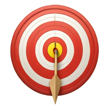 arrow in bullseye target sticker